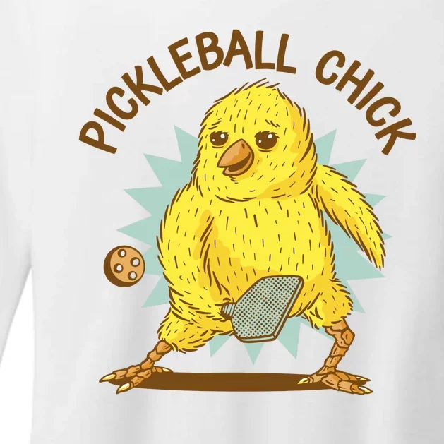 Pickleball Chick Cute Sport Womens CVC Long Sleeve Shirt