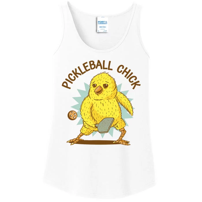 Pickleball Chick Cute Sport Ladies Essential Tank