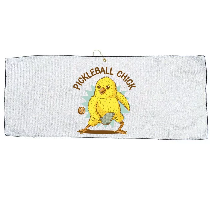 Pickleball Chick Cute Sport Large Microfiber Waffle Golf Towel