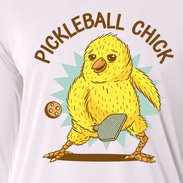 Pickleball Chick Cute Sport Cooling Performance Long Sleeve Crew