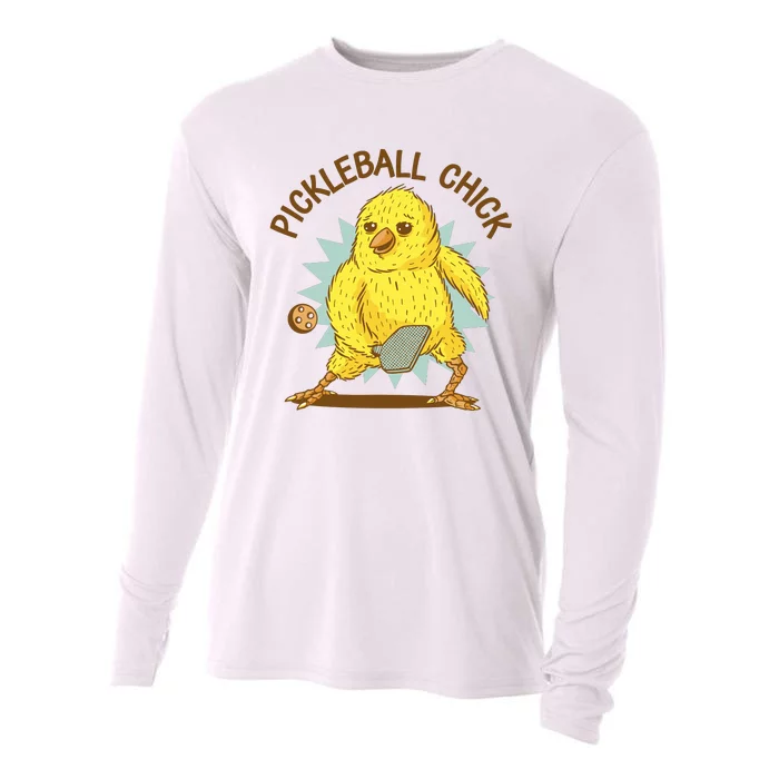 Pickleball Chick Cute Sport Cooling Performance Long Sleeve Crew