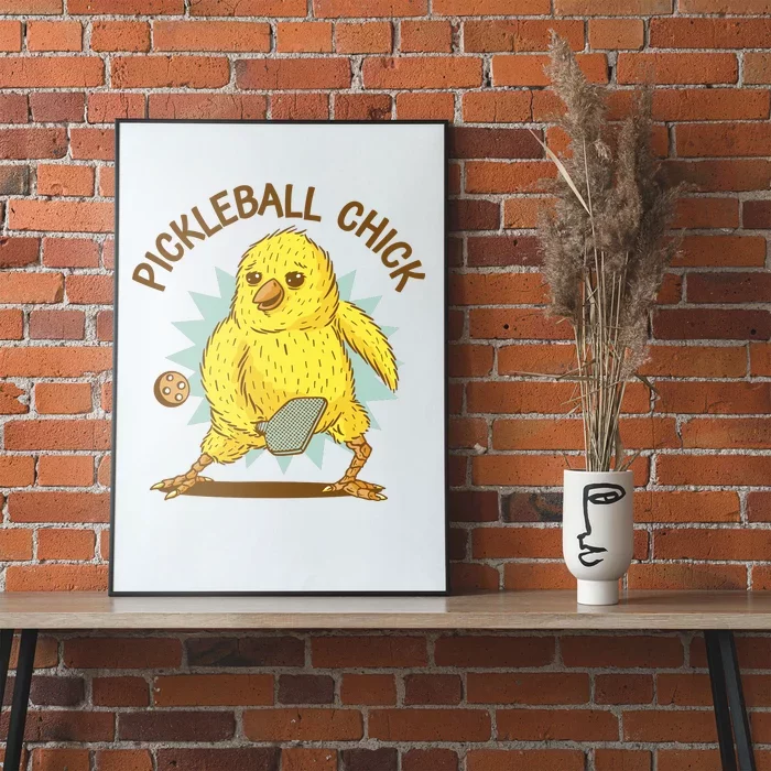 Pickleball Chick Cute Sport Poster