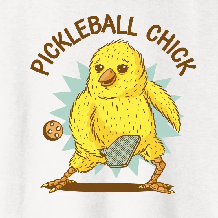 Pickleball Chick Cute Sport Women's Crop Top Tee