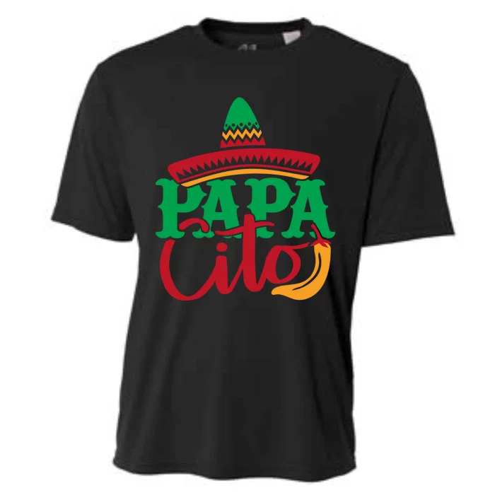 Papa Cito Colorful Mexican Sunhat Gift Cooling Performance Crew T-Shirt