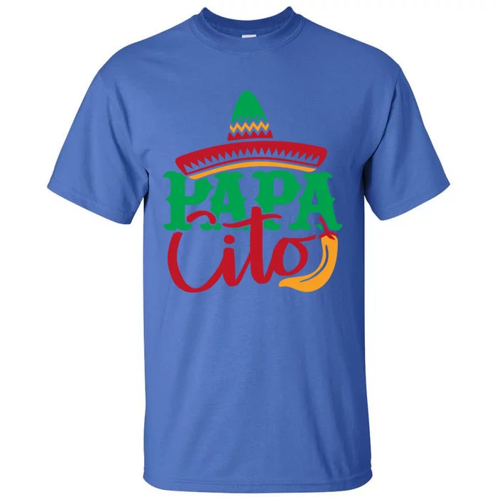 Papa Cito Colorful Mexican Sunhat Gift Tall T-Shirt