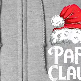 Papa Claus Christmas Dad Santa Family Matching Pajamas Xmas Full Zip Hoodie