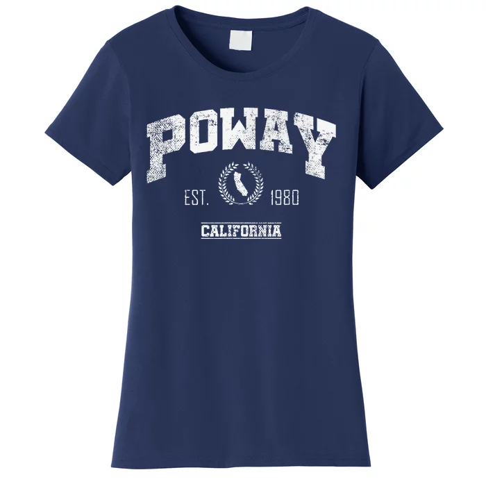 Poway Ca California Vintage Throw Back Women's T-Shirt