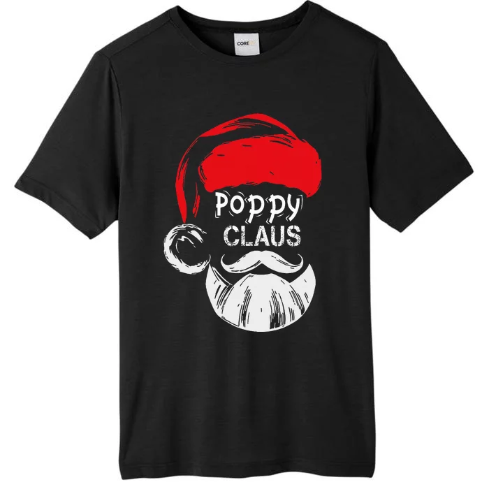 Poppy Claus  Christmas Grandpa Gift ChromaSoft Performance T-Shirt