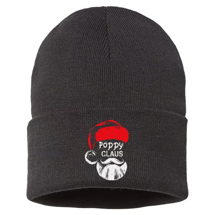 Poppy Claus  Christmas Grandpa Gift Sustainable Knit Beanie