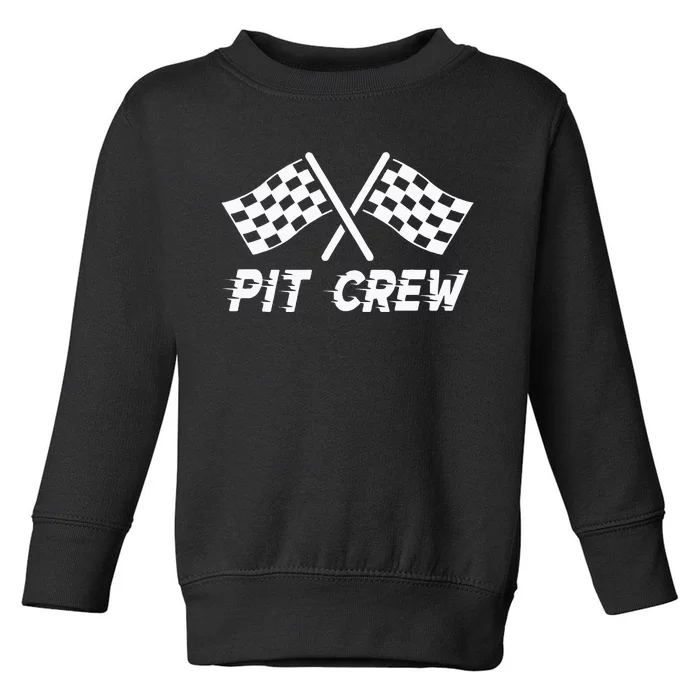 Pit Crew Costume For Race Car Parties Toddler Sweatshirt