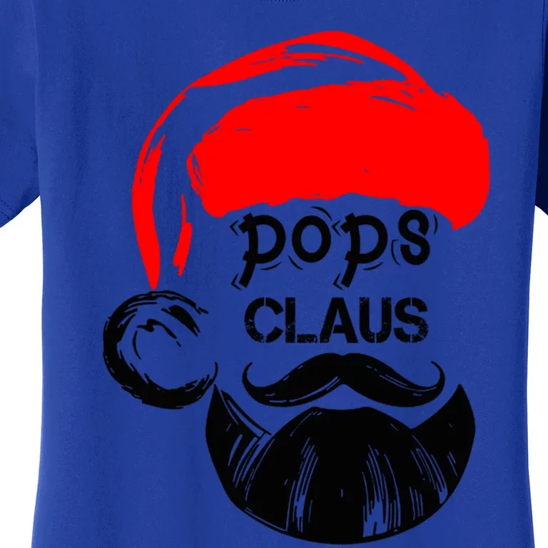 Pops Claus Christmas Grandpa Santa Claus Christmas Cool Gift Women's T-Shirt