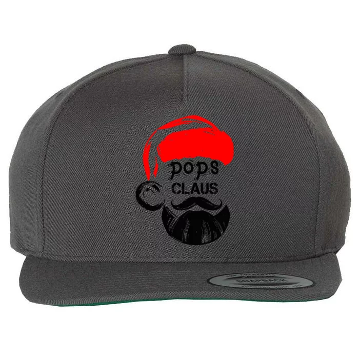 Pops Claus Christmas Grandpa Santa Claus Christmas Cool Gift Wool Snapback Cap