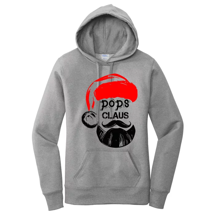 Pops Claus Christmas Grandpa Santa Claus Christmas Cool Gift Women's Pullover Hoodie