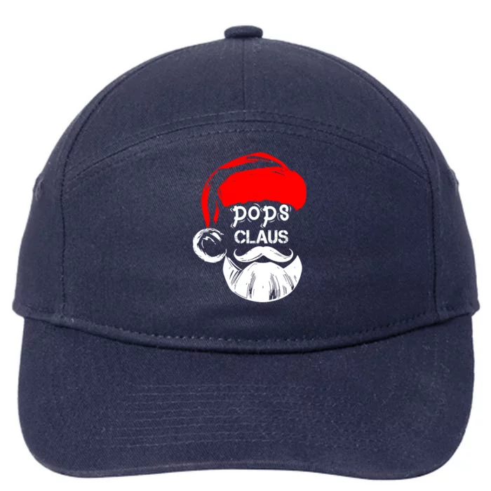 Pops Claus Christmas Pops Santa Claus Christmas Gift 7-Panel Snapback Hat