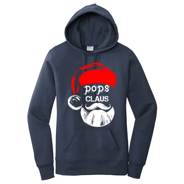 Pops Claus Christmas Pops Santa Claus Christmas Gift Women's Pullover Hoodie