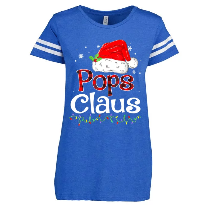 Pops Claus Christmas Santa Family Ing Pajamas Xmas Great Gift Enza Ladies Jersey Football T-Shirt