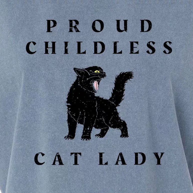 Proud Childless Cat Lady Kamala 2024 Election Political Garment-Dyed Women's Muscle Tee