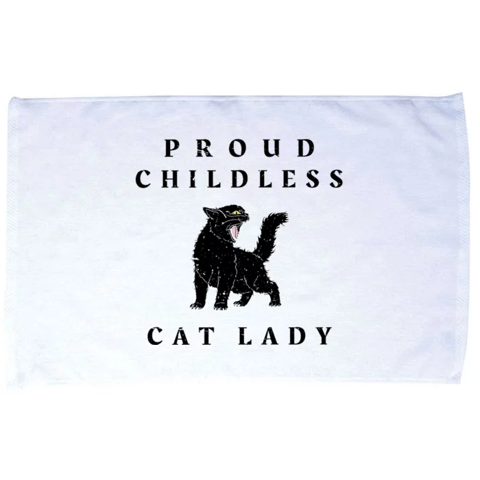 Proud Childless Cat Lady Kamala 2024 Election Political Microfiber Hand Towel