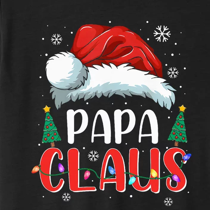 Papa Claus Christmas Lights Pajama Family Matching ChromaSoft Performance T-Shirt