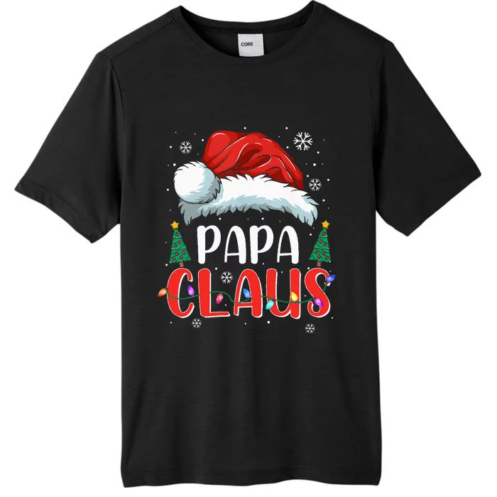 Papa Claus Christmas Lights Pajama Family Matching ChromaSoft Performance T-Shirt