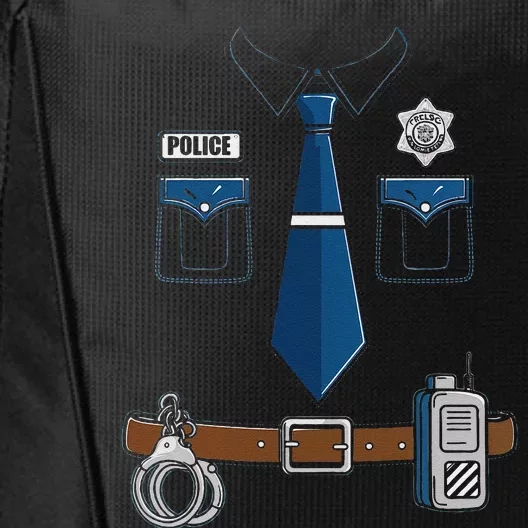 Police Costume Cop Uniform Officer Outfit Halloween Gift City Backpack