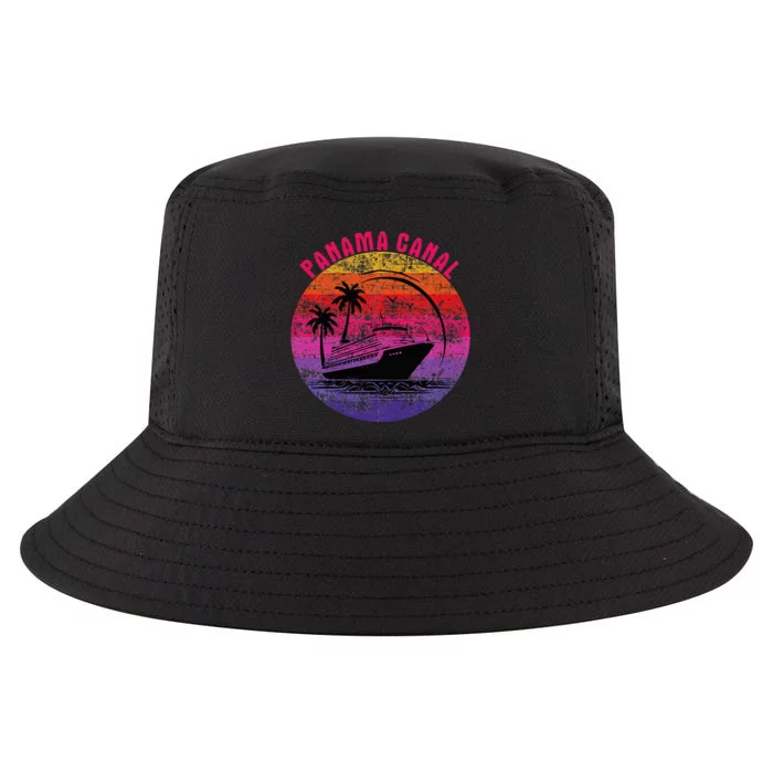 Panama Canal Cruise Retro Sunset Family Reunion Cool Comfort Performance Bucket Hat