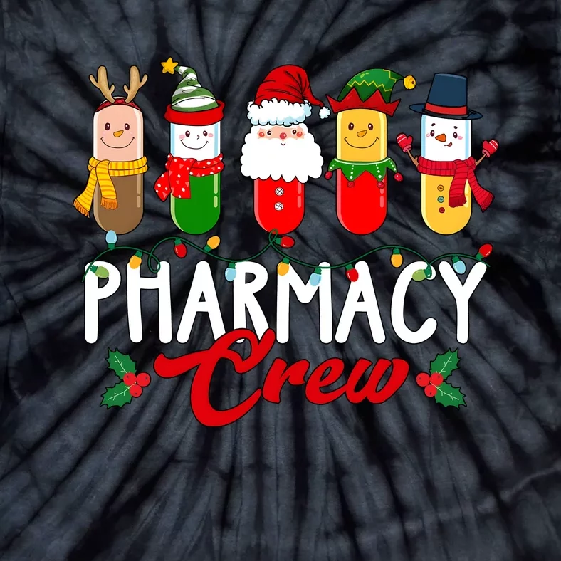 Pharmacy Crew Christmas Holiday Season Tie-Dye T-Shirt