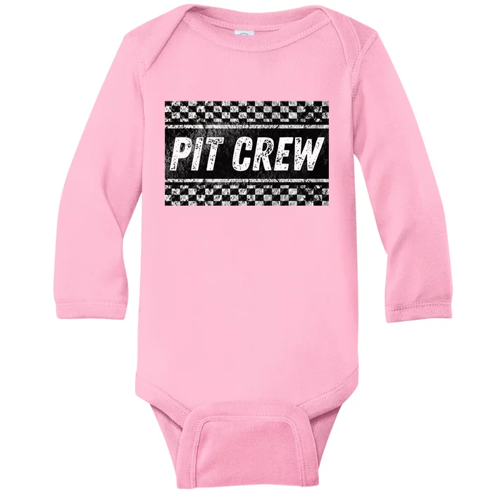 Pit Crew Costume For Racing Car Parties Baby Long Sleeve Bodysuit