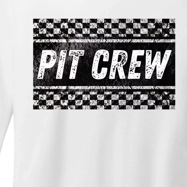 Pit Crew Costume For Racing Car Parties Womens CVC Long Sleeve Shirt