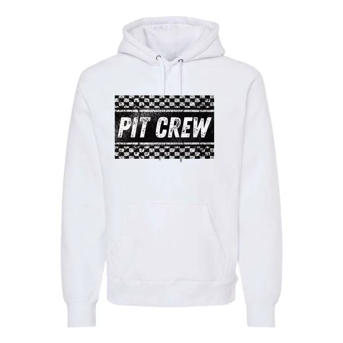 Pit Crew Costume For Racing Car Parties Premium Hoodie