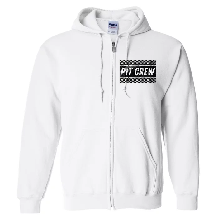 Pit Crew Costume For Racing Car Parties Full Zip Hoodie