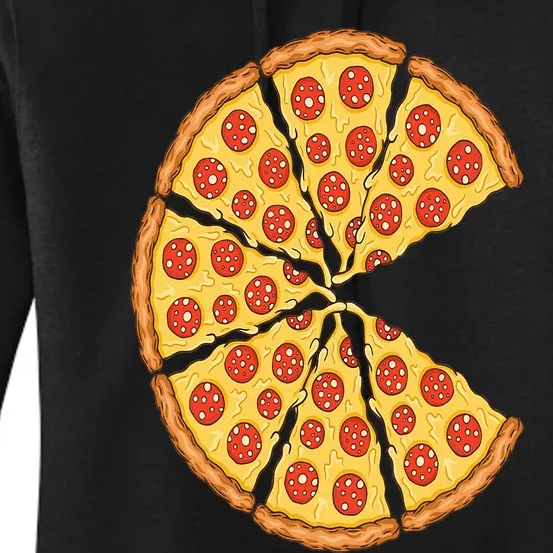 Pizza Costume Cute Pizza Slice Couple Matching Pizza Lovers Women's Pullover Hoodie