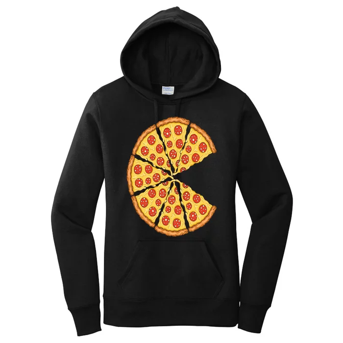 Pizza Costume Cute Pizza Slice Couple Matching Pizza Lovers Women's Pullover Hoodie