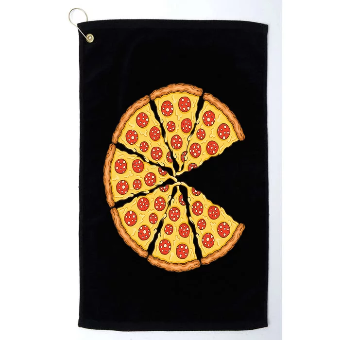 Pizza Costume Cute Pizza Slice Couple Matching Pizza Lovers Platinum Collection Golf Towel