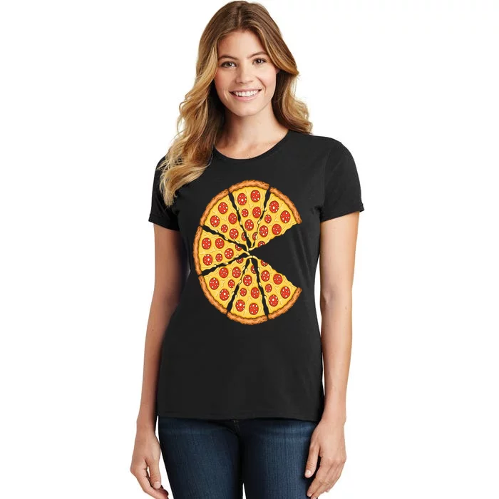 Pizza Costume Cute Pizza Slice Couple Matching Pizza Lovers Women's T-Shirt