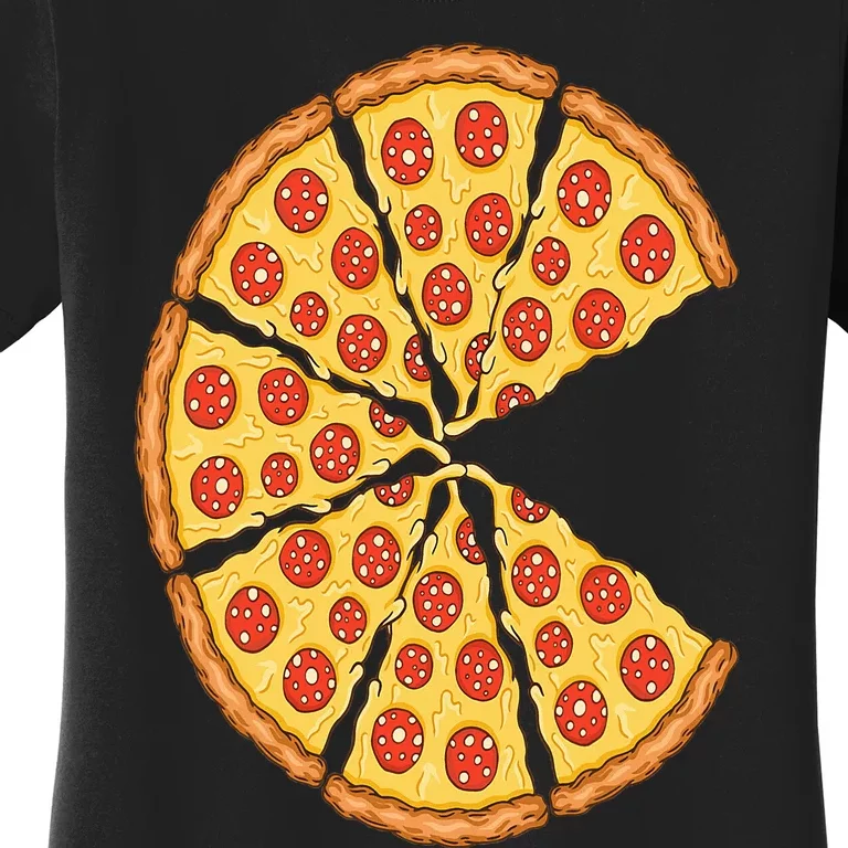 Pizza Costume Cute Pizza Slice Couple Matching Pizza Lovers Women's T-Shirt