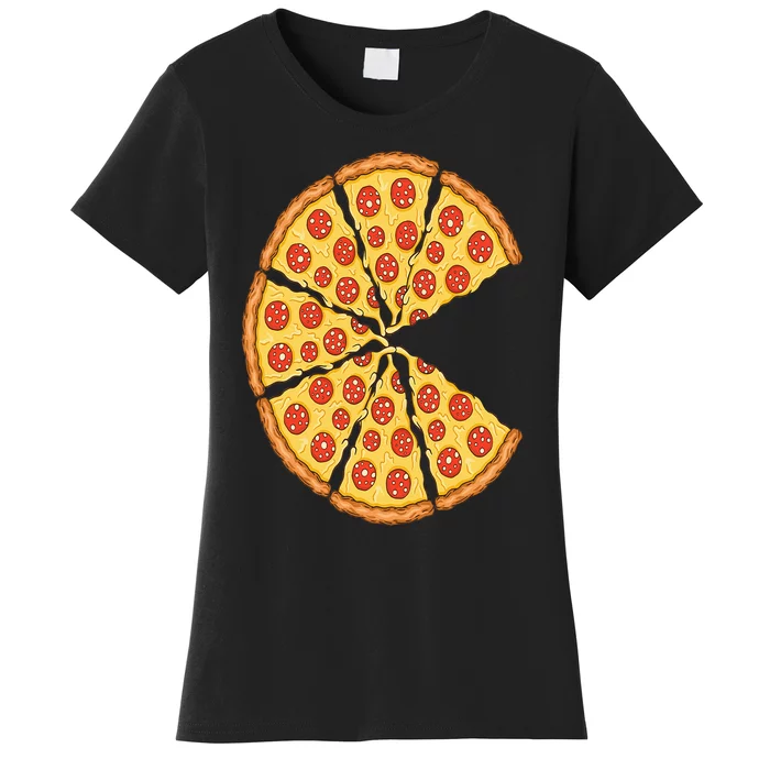 Pizza Costume Cute Pizza Slice Couple Matching Pizza Lovers Women's T-Shirt