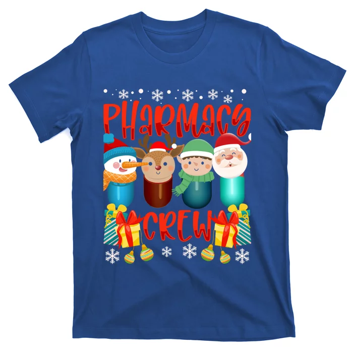 Pharmacist Christmas Crew Pharmacy Tech Technician Lover Gift T-Shirt