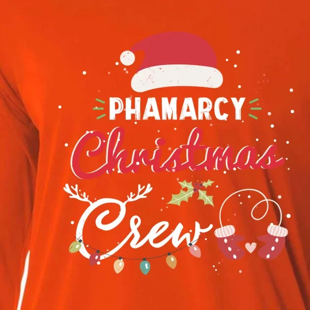 Pharmacy Christmas Crew Funny Pharmacist Matching Gift Cooling Performance Long Sleeve Crew