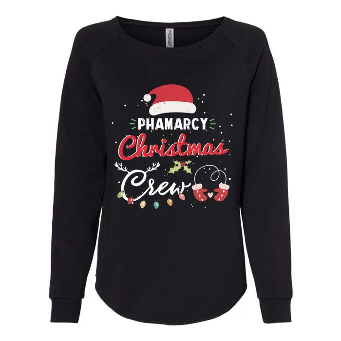 Pharmacy Christmas Crew Funny Pharmacist Matching Gift Womens California Wash Sweatshirt