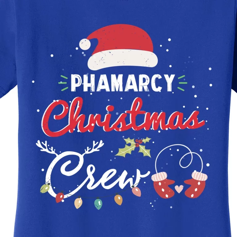 Pharmacy Christmas Crew Funny Pharmacist Matching Gift Women's T-Shirt