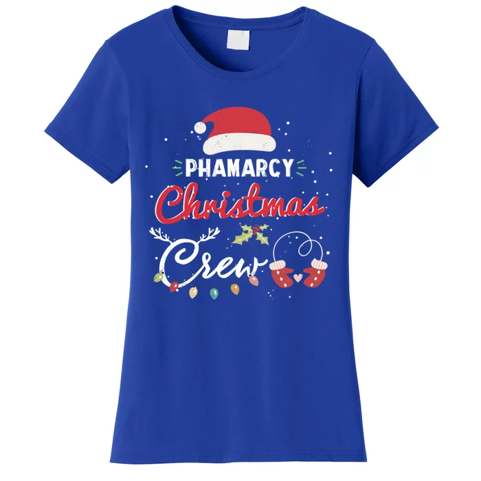 Pharmacy Christmas Crew Funny Pharmacist Matching Gift Women's T-Shirt