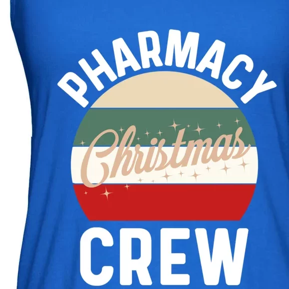 Pharmacy Christmas Crew Gift Retro Pharmacy Technician Gift Ladies Essential Flowy Tank