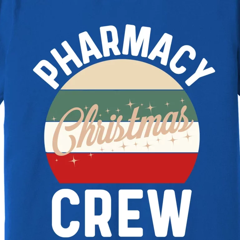 Pharmacy Christmas Crew Gift Retro Pharmacy Technician Gift Premium T-Shirt