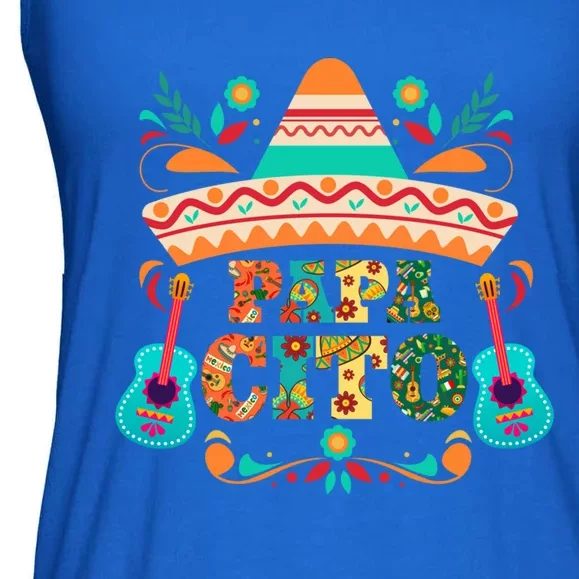 Papa Cito Cinco De Mayo Funny Music Graphic Cute Gift Ladies Essential Flowy Tank