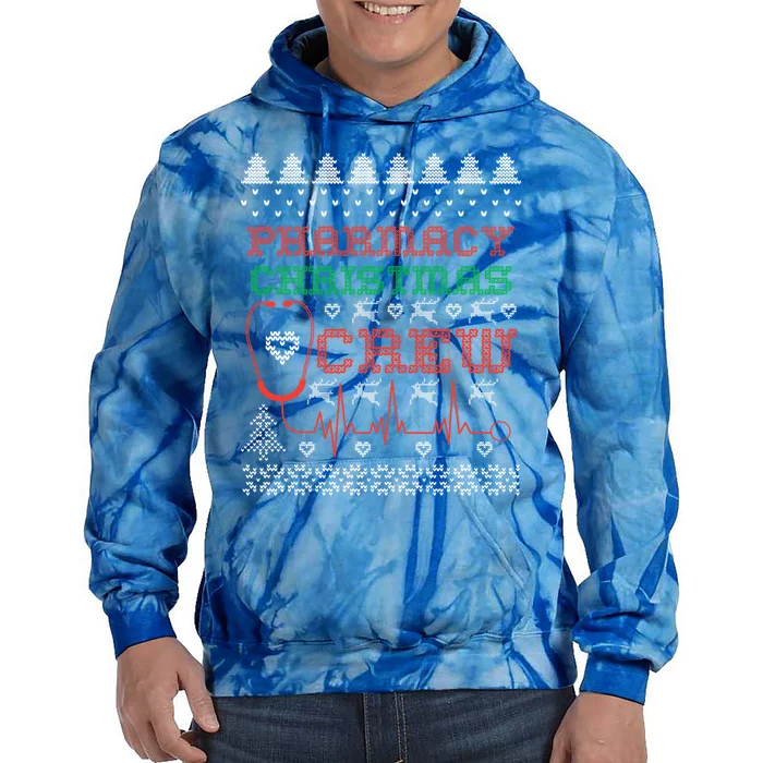 Pharmacy Christmas Cute Gift For Pharmacy Crew Ugly Pharmacist Great Gift Tie Dye Hoodie