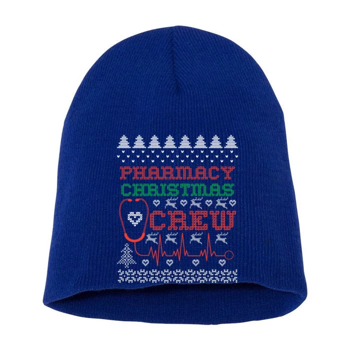 Pharmacy Christmas Cute Gift For Pharmacy Crew Ugly Pharmacist Great Gift Short Acrylic Beanie