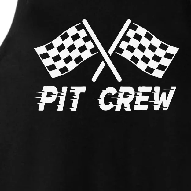 Pit Crew Costume For Race Car Parties Ladies Tri-Blend Wicking Tank