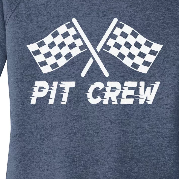 Pit Crew Costume For Race Car Parties Women's Perfect Tri Tunic Long Sleeve Shirt