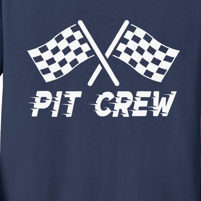 Pit Crew Costume For Race Car Parties Kids Long Sleeve Shirt